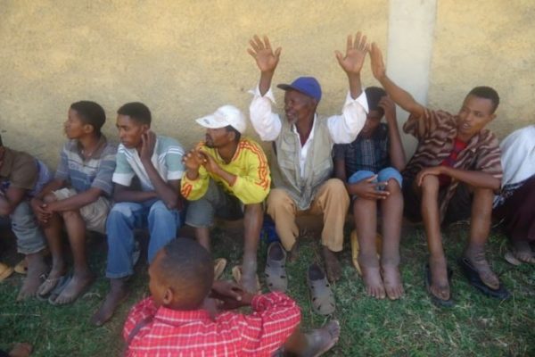 Excited patients in Hosanna at their new clinic